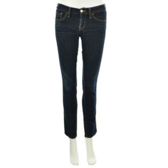 LUCKY BRAND CHARLIE SKINNY DARK DENIM JEANS 25 - Picture 1 of 6